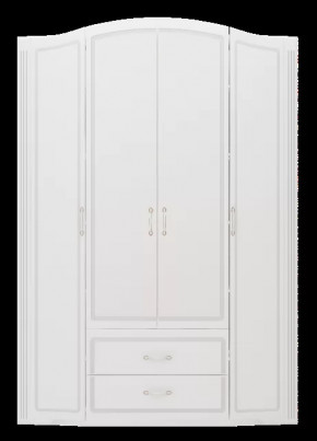 Шкаф для одежды четырехдверный без зеркала «Виктория» №2 в Пангоды - pangody.mebel-tymen.ru | фото