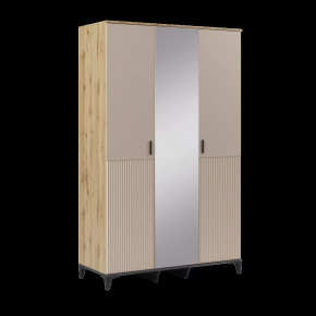 Шкаф для одежды и белья с зеркалом Дюна №1 в Пангоды - pangody.mebel-tymen.ru | фото