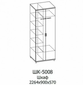 Шкаф для одежды и белья ШК-5008 Грейс в Пангоды - pangody.mebel-tymen.ru | фото