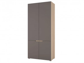 Шкаф двухстворчатый Анталия Сонома-Графит софт в Пангоды - pangody.mebel-tymen.ru | фото