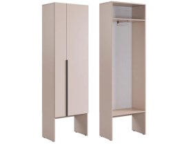 Шкаф двухдверный L600 Баско кашемир в Пангоды - pangody.mebel-tymen.ru | фото