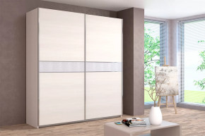 Шкаф-купе Иннэс-5 двухдверный 2000 мм Бодега белая в Пангоды - pangody.mebel-tymen.ru | фото
