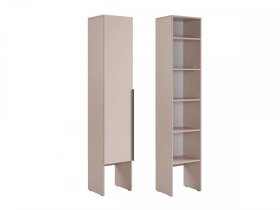 Шкаф однодверный L400 Баско кашемир в Пангоды - pangody.mebel-tymen.ru | фото