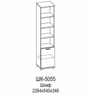 Шкаф ШК-5055 Грейс в Пангоды - pangody.mebel-tymen.ru | фото