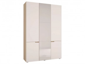 Шкаф трехстворчатый Анталия Сонома -Белый софт в Пангоды - pangody.mebel-tymen.ru | фото