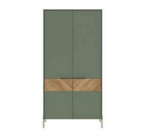 SIENA шкаф SZF2D (Дымчатый зеленый/Дуб вотан) в Пангоды - pangody.mebel-tymen.ru | фото