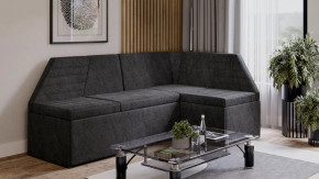 Скамья угловая «Лондон» со спальным местом Исп.2 Дуб Сонома трюфель, Микровелюр Wellmart Graphite в Пангоды - pangody.mebel-tymen.ru | фото