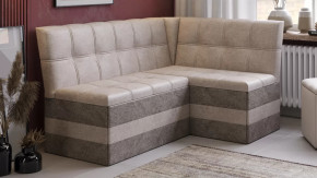 Скамья угловая «Оскар» исп. 2 Микровелюр Wellmart Dark Beige, Latte в Пангоды - pangody.mebel-tymen.ru | фото