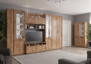 СОФИЯ Гостиная, ЛДСП Дуб крафт табачный/ рамка МДФ Дуб крафт табачный в Пангоды - pangody.mebel-tymen.ru | фото