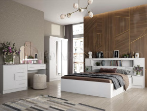 Спальный гарнитур Басямиф, белый в Пангоды - pangody.mebel-tymen.ru | фото