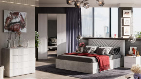 Спальный гарнитур «Хилтон» №1 Ателье светлый в Пангоды - pangody.mebel-tymen.ru | фото