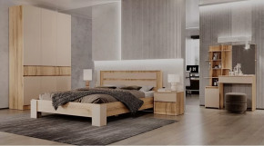 Спальный гарнитур Ленора Дуб вотан/Кашемир в Пангоды - pangody.mebel-tymen.ru | фото