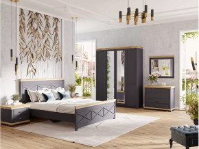 Спальный гарнитур Лиана-1 Дуб Крафт Золотой/Графит в Пангоды - pangody.mebel-tymen.ru | фото