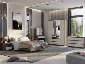 Спальный гарнитур Милана Ясень анкор/Дуб эльза в Пангоды - pangody.mebel-tymen.ru | фото