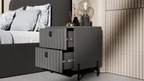 Спальный гарнитур «Тиффани» №3 Серый графит, Графит матовый в Пангоды - pangody.mebel-tymen.ru | фото