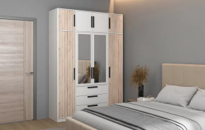 Спальный гарнитур Вегас (ЛДСП Белый) в Пангоды - pangody.mebel-tymen.ru | фото