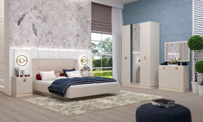 Спальня №1 "Капри" Сатин в Пангоды - pangody.mebel-tymen.ru | фото