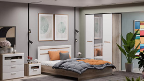 Спальня «Фьюжн» Дуб Делано, Белый глянец в Пангоды - pangody.mebel-tymen.ru | фото