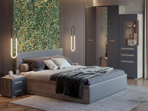Спальня Наоми графит нубук в Пангоды - pangody.mebel-tymen.ru | фото