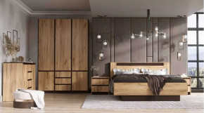 Спальня серия Бостон дуб вотан в Пангоды - pangody.mebel-tymen.ru | фото