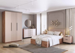 Спальня Тоскана, набор №2, дуб табачный/бисквит в Пангоды - pangody.mebel-tymen.ru | фото