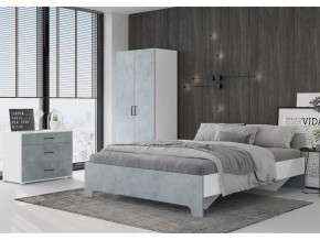 Спальня Victor Белый-бетон в Пангоды - pangody.mebel-tymen.ru | фото