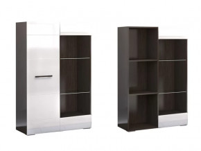 Стеллаж Ненси Венге-Белый глянец в Пангоды - pangody.mebel-tymen.ru | фото