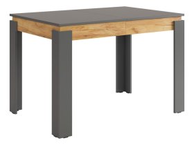 Стол обеденный раздвижной Гермес 2 графит/дуб крафт золотой в Пангоды - pangody.mebel-tymen.ru | фото