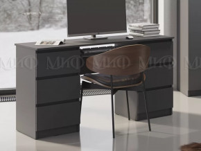 Стол 6 ящиков Челси Графит в Пангоды - pangody.mebel-tymen.ru | фото