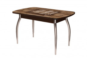 Стол Бостон, капучино/венге/хром триумф в Пангоды - pangody.mebel-tymen.ru | фото