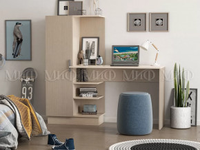 Стол компьютерный №1 Дуб беленый в Пангоды - pangody.mebel-tymen.ru | фото