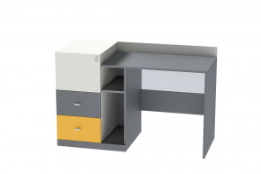 Стол письменный Клео Ст-1, 1300 мм, графит, миндаль, солнечный Диал в Пангоды - pangody.mebel-tymen.ru | фото