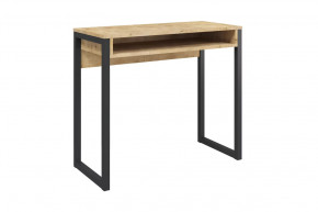 Стол письменный Леонардо, дуб бунратти/черный в Пангоды - pangody.mebel-tymen.ru | фото