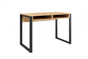 Стол письменный Лунар, дуб бунратти/черный в Пангоды - pangody.mebel-tymen.ru | фото