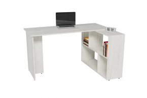 Стол письменный с тумбой СП-3 дуб грей Герда в Пангоды - pangody.mebel-tymen.ru | фото