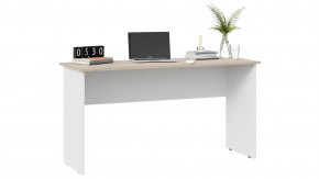 Стол письменный тип 14 (1400) Дуб Сонома, Белый Ясень в Пангоды - pangody.mebel-tymen.ru | фото