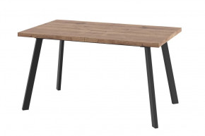 Стол раздвижной Borg-140, дуб велингтон/черный в Пангоды - pangody.mebel-tymen.ru | фото