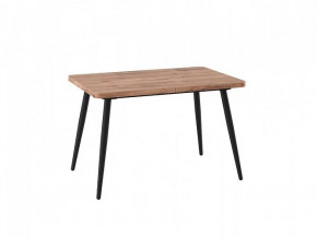 Стол раздвижной Borg radial-120, Дуб Веллингтон/черный в Пангоды - pangody.mebel-tymen.ru | фото