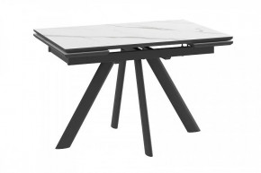 Стол раздвижной Jack-120, calakatta st cer/черный в Пангоды - pangody.mebel-tymen.ru | фото