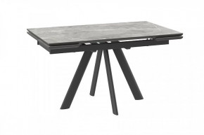 Стол раздвижной Jack-140, stone grey st cer/черный в Пангоды - pangody.mebel-tymen.ru | фото