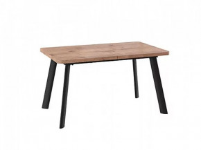 Стол раздвижной LEON LUX RADIAL-140 дуб веллингтон/черный в Пангоды - pangody.mebel-tymen.ru | фото