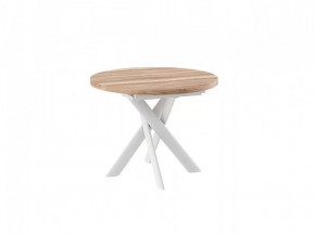 Стол раздвижной RONALDO-100, дуб каньон/белый в Пангоды - pangody.mebel-tymen.ru | фото