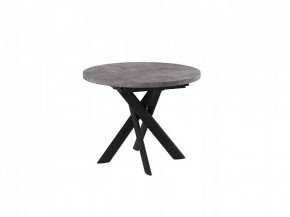 Стол раздвижной RONALDO-100, дымчатая керамика/черный в Пангоды - pangody.mebel-tymen.ru | фото