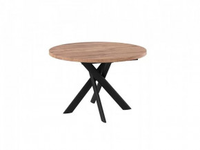 Стол раздвижной RONALDO-120, дуб велингтон/черный в Пангоды - pangody.mebel-tymen.ru | фото