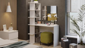 Стол с зеркалом Тип 4 Белый Ясень в Пангоды - pangody.mebel-tymen.ru | фото