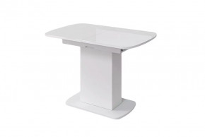 Стол Соренто-2, белый/белый глянец в Пангоды - pangody.mebel-tymen.ru | фото