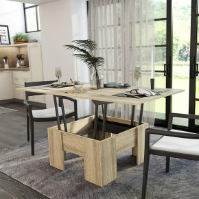 Стол Трансформер БТС сонома в Пангоды - pangody.mebel-tymen.ru | фото