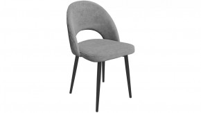 Стул «Амели» (конус Т2) Черный муар, Велюр DREAM Grey (серый) в Пангоды - pangody.mebel-tymen.ru | фото