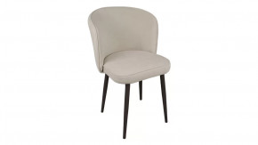 Стул «Боско»  Черный муар, Велюр DREAM Beige (бежевый) в Пангоды - pangody.mebel-tymen.ru | фото
