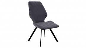 Стул «Матэо»  Черный муар, Микровелюр BRENDY Graphite в Пангоды - pangody.mebel-tymen.ru | фото